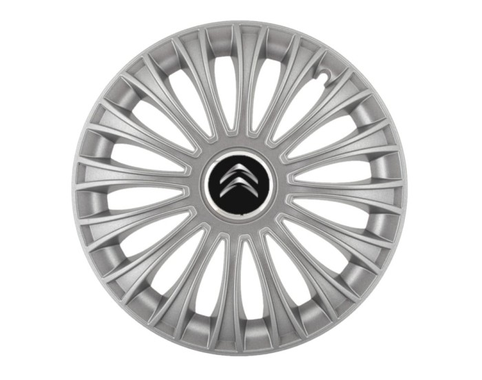 Set 4 capace roti Dino cromat R16 pentru gama auto Citroen