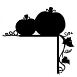 Decoratiune semn Halloween Pumpkin Krodesign KRO-1108, dimensiune 45x40cm, negru, VivaTechnix