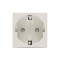 Moda Voice, priza Schuko protectie copii 2M, bej mat, Elbi