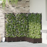 VidaXL Jardini&egrave;re cu perete vertical 5 piese Maro 120x120x125,5 cm