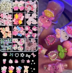 Figurine 3D volumetrice pentru manichiură, set D2