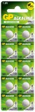 Baterie GP Batteries, butoni (AG10/LR54) 1.5V alcalina, blister 10 buc. &quot;GP189F-2C10&quot; &quot;GPPBA189F007&quot; (timbru verde 0.1 lei)