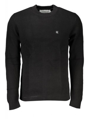 Pulover bărbați, cu mini logo brodat, Regular fit, negru, XL foto