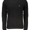 Pulover bărbați, cu mini logo brodat, Regular fit, negru, XL