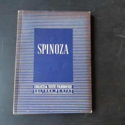 COLECTIA DE TEXTE FILOSOFICE - SPINOZA foto