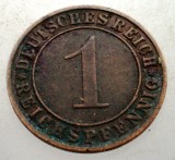 B.154 GERMANIA WEIMAR 1 REICHSPFENNIG 1931 D