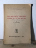 V. Costachel - Les Immunites Dans Les Principautes Roumaines aux XIC-eme et XV-eme siecles