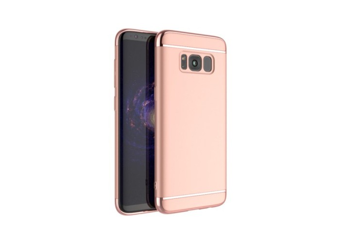 Husa protectie pentru Samsung Galaxy S8, Luxury Rose-Gold Plated