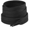 Sireturi plate negre din bumbac pentru pantofi sport, hanorace si pantaloni trening, cu capete pentru fixare, 130 cm, 1 pereche 2 buc