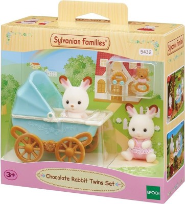 Sylvanian Families-Set Carucior Iepurasi Gemeni foto