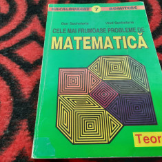 CELE MAI FRUMOASE PROBLEME DE MATEMATICA DAN SACHELARIE/VLAD SACHELARIE