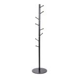 Cumpara ieftin Cuier pardoseala fier cu baza mdf negru 40 x 175 cm
