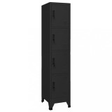Gossi fiset, negru, 38x45x180 cm, otel