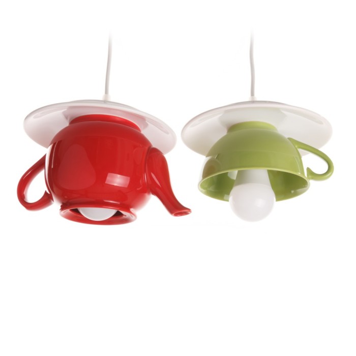 Lustra &bdquo;Tea time&rdquo; red&amp;green