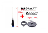 Antena Radio CB Megawat ML145 cu Talpa Magnetica Storm 170PL