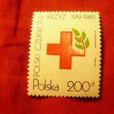 Serie Polonia 1989 - 70 Ani Crucea Rosie , 1 valoare