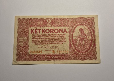 2 Korona Coroane 1920 foto