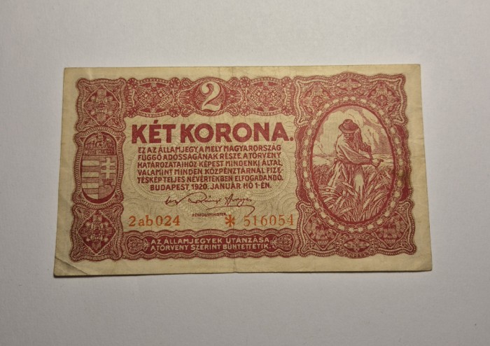2 Korona Coroane 1920