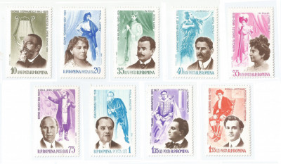 Rom&amp;acirc;nia, LP 578/1964, Figuri de seama din trecutul operei romanesti, MNH foto