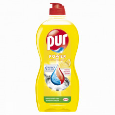 Detergent Lichid Pentru Vase, Pur, Duo Power Lemon, 450 ml