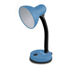 Lampa de birou cu brat flexibil, Esperanza Vega 94376, 31 cm inaltime, dulie E27, albastra