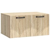 vidaXL Oglindă TV montată pe perete Stejar Sonoma 59,5 x 41 x 30 cm 899017