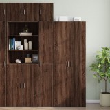 Dulap depozitare slim stejar maro 30x42,5x225 cm lemn prelucrat