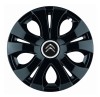 Set 4 Capace Roti pentru Citroen, model Top Black, R15