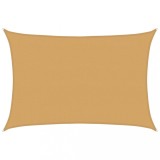 Cumpara ieftin Panza parasolar, nisipiu dreptunghiular 4x5 m, HDPE, 160 g/m&sup2;