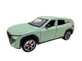 Macheta BMW XM verde 1:24 replica metal lumini sunet fum si pull back usi capota si portbagaj deschise