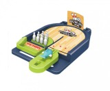 Mini joc de masa Bowling , Plastic, Albastru, +6 ani