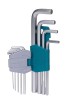 TOTAL - SET 9 CHEI IMBUS HEXAGONALE: 1.5-10MM, CR-V (INDUSTRIAL) PowerTool TopQuality