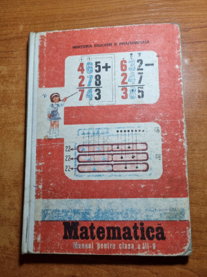 manual de matematica - pentru clasa a 3-a - din anul 1987 foto