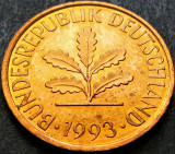Cumpara ieftin Moneda 2 PFENNIG - RF GERMANIA, anul 1993 J * cod 1508, Europa