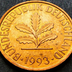 Moneda 2 PFENNIG - RF GERMANIA, anul 1993 J * cod 1508