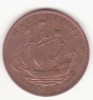 Marea Britanie &frac12; Penny 1967 - Elizabeth II 1st portrait; without &#039;BRITT:OMN&#039;, Europa, Bronz