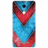 Husa silicon pentru Xiaomi Remdi Note 3, Blue And Red Abstract