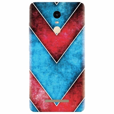 Husa silicon pentru Xiaomi Remdi Note 3, Blue And Red Abstract foto