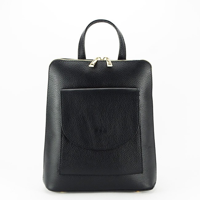 Rucsac 2 in 1 din piele naturala 8933 122 Negru