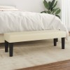 VidaXL Bancă, crem, 100x30x30 cm, piele ecologică