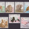 3-LAOS 1986=Animale-fauna-Girafa-leu-elefant-cangur-ursSerie de 8 timbre MNH