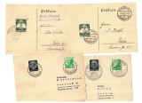 Deutsches Reich 1935-1942 - Lot 7 carti postale/decupaje cu stampile speciale