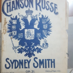 Chanson Russe, Sydney Smith, OP. 31. Partituri, Pian