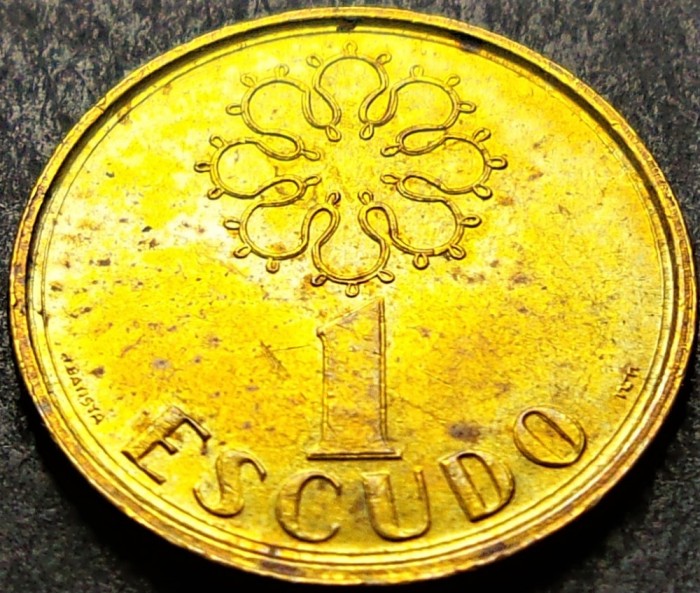 Moneda 1 ESCUDO - PORTUGALIA, anul 1989 *cod 1170 = A.UNC