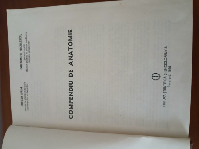 Compendiu De Anatomie-Mircea Ifrim.