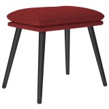 Cumpara ieftin Taburet, rosu vin, 45x29,5x35 cm, material textil