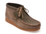 Ghete CLARKS maro, WALLABEE EVO BT, din piele intoarsa