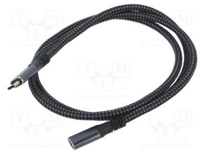 Cablu USB C 3.2 Gen 2 LOGILINK 1m negru aurit foto