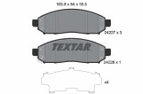 Set placute frana TEXTAR 2422701