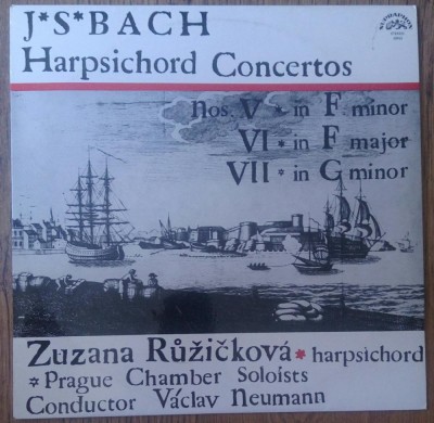 LP J. S. Bach - Harpsichord Concertos V In F Minor,VI In F Major,VII In G Minor foto